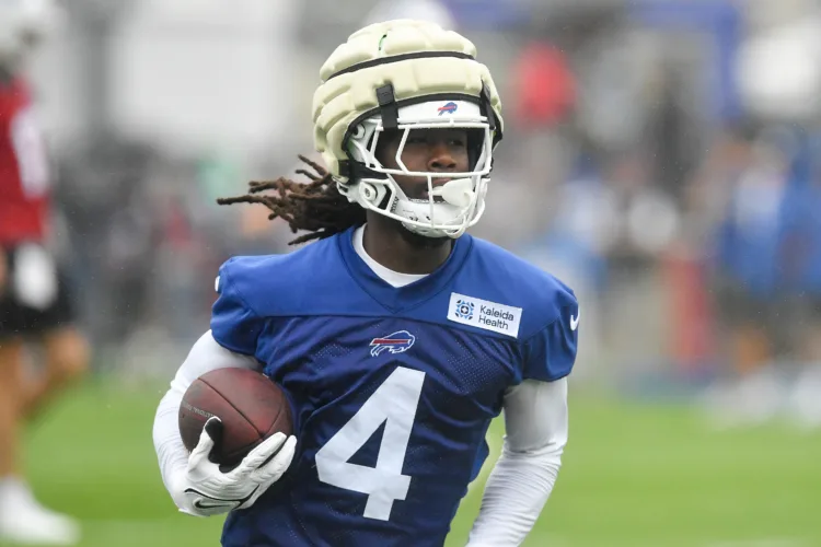 Bills RB James Cook is looking to improve, a year after he led the NFL in rushing